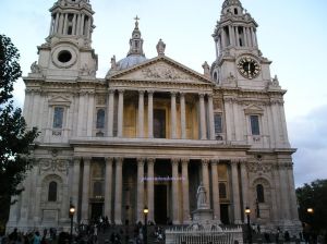 St Paul's Cathedral in the City of London where Sir Winston Churchill's funeral was held