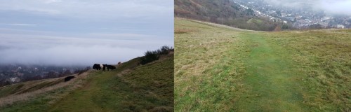 Great Malvern - climbing Worcestershire Beacon