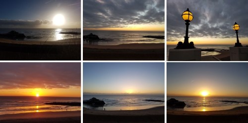 sunrise over viking bay broadstairs