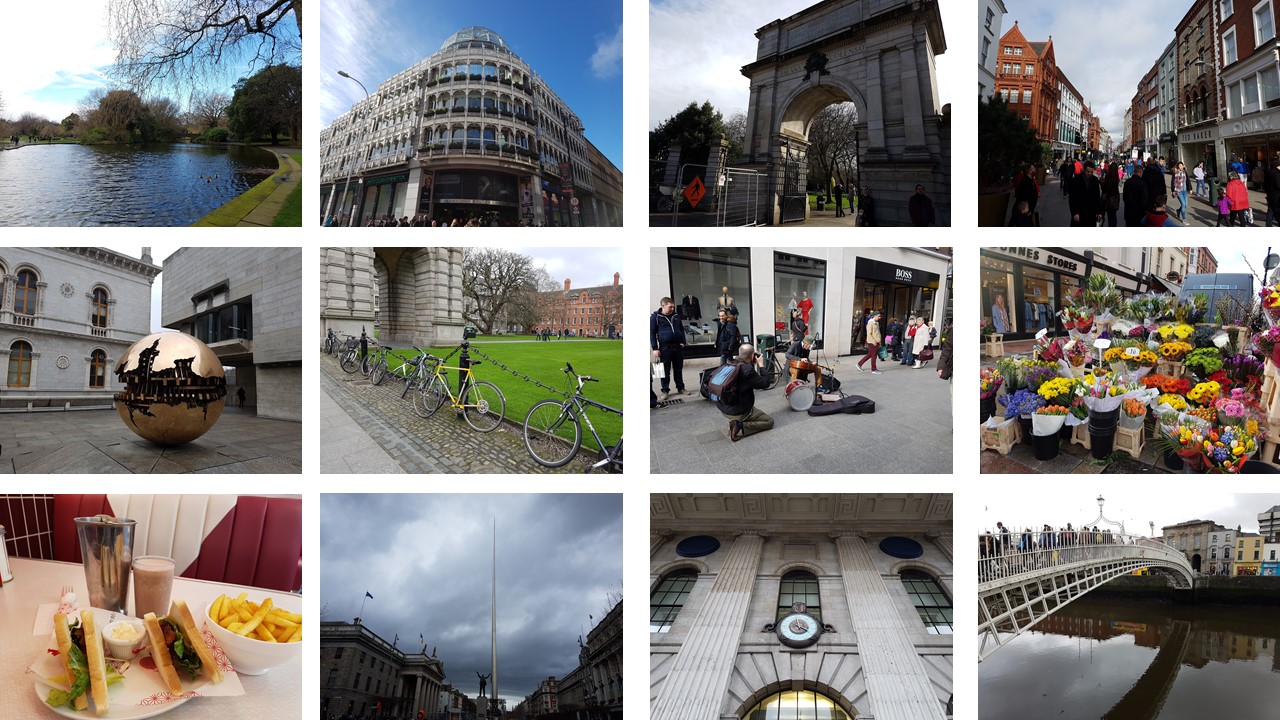 scenes of Dublin, Ireland