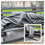 sculpture of a pilgrim in dublin