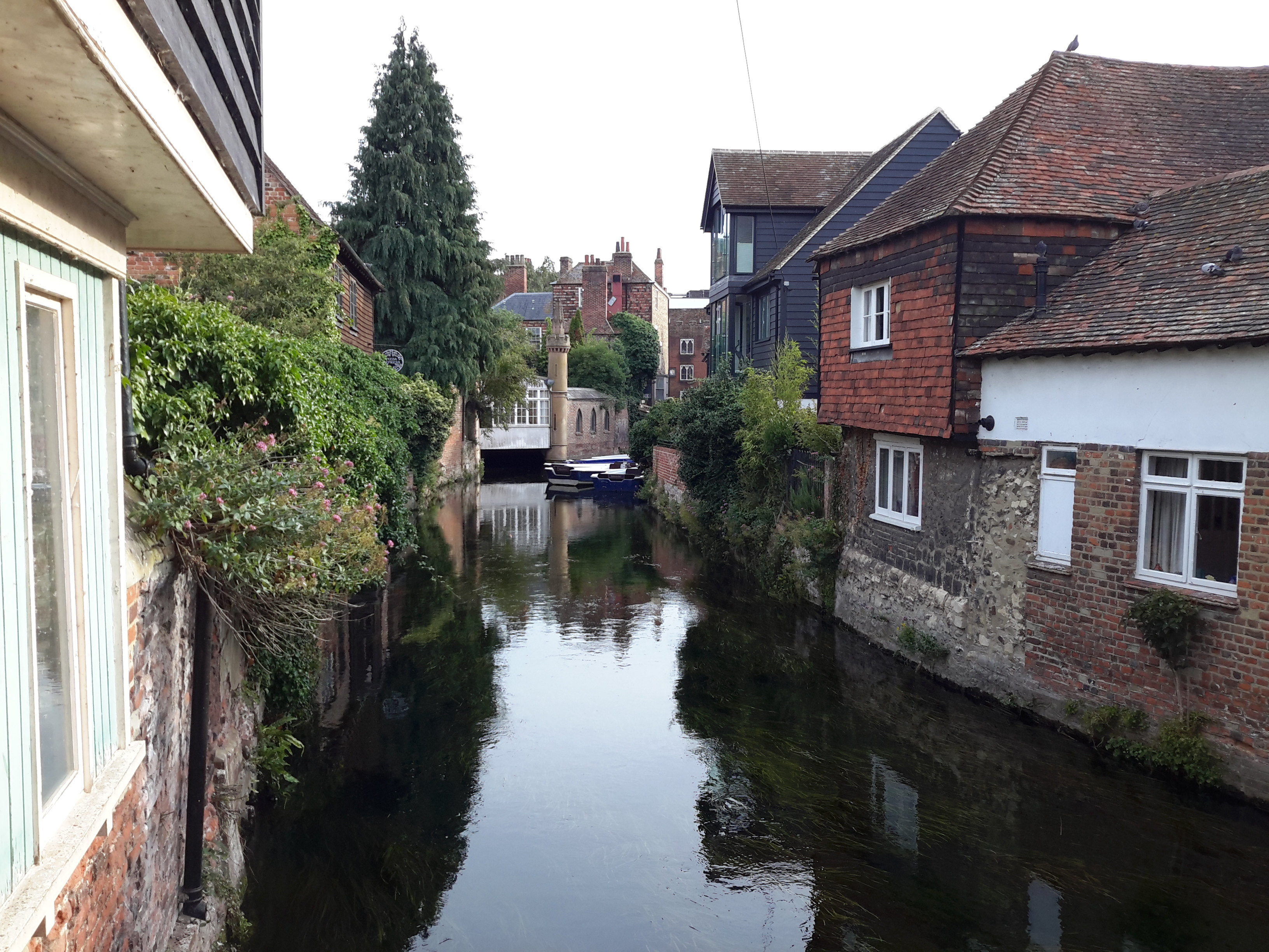 The River Stour in Canterbury - looking towards the East Bridge