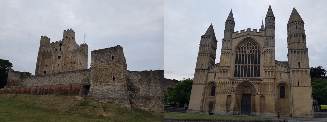 Rochester Castle and Rochester Cathedral