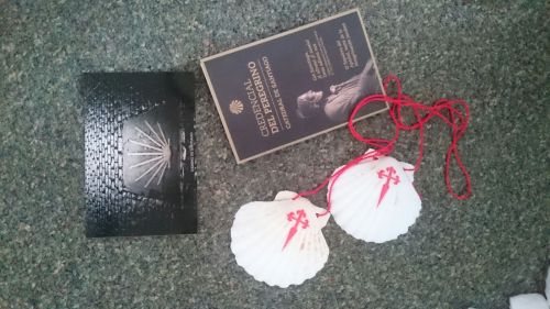 Porto to Santiago de Compostela - my pilgrim's passport and the scallop shells