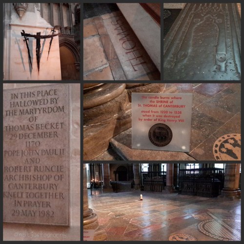 The shrine of Thomas Becket at Canterbury Cathedral