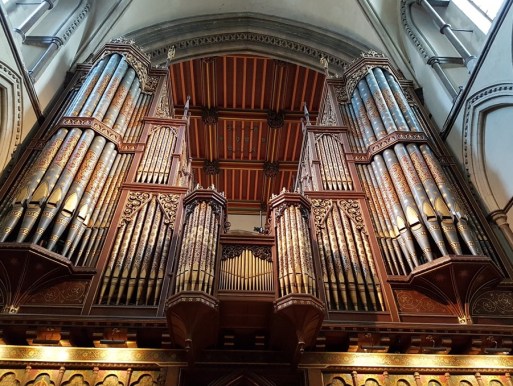 Rochester Cathedral organ...appears to soar.