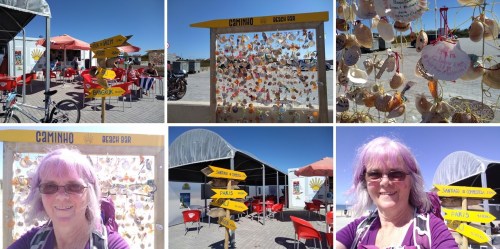 portuguese coastal route from porto to santiago the caminho beach bar portugal