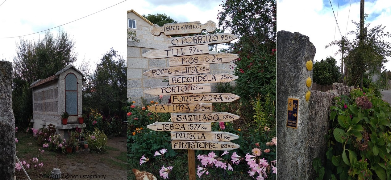 follow the signs to camino portugues, the town of o porrino, walking through galicia, Camino Portugues, Camino de Santiago, tui, spain, camino de santiago, portuguese coastal route, portuguese central route to santiago, walking the camino, porto to santiago, walk 1000 miles, over the hill and still travelling, baby boomers, silver surfers, the boomer generation, things to do in your 60s, bucket list for the older generation,