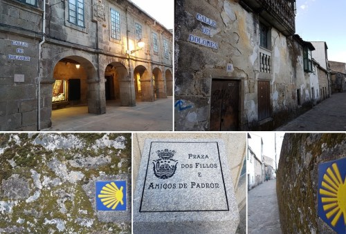calle de dolores, pilgrims way to santiago, iglesia de santiago, padron galicia, camino de santiago, porto to santiago, portuguese camino, following the way of st james, pilgrimage to santiago