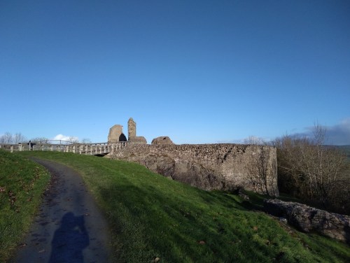 walk 1000 miles, walks in wales, montgomery castle wales, camino 2018 practise walks