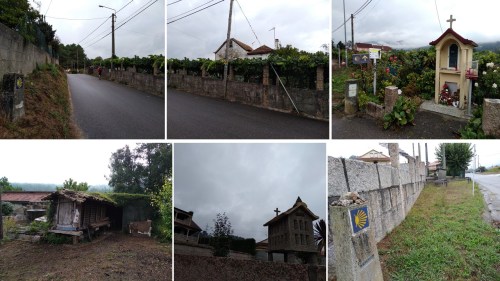 shrines on the camino, hórreos, o porrino to arcade on the portuguese camino, walking the camino, camino de santiago, porto to santiago, portuguese coastal route, portugues central route, the way of st james