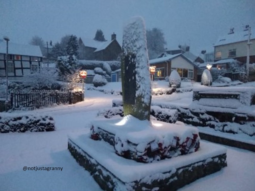 snow in wales, snowing in the uk, winter wonderland,