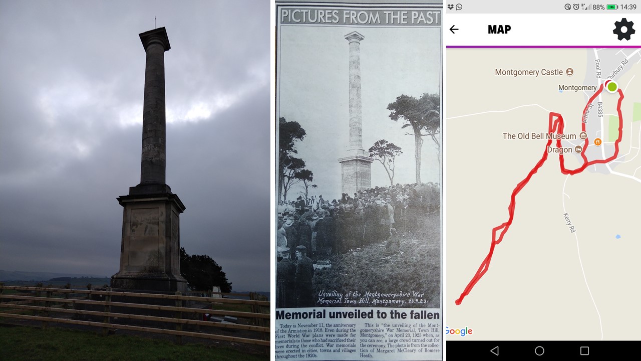 War Memorial Montgomery, Powys, Wales, welsh countryside, war memorial montgomery, places to see in wales,
