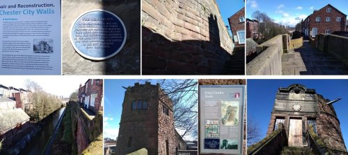 chester, chester city walls, roman fort, chesters clock, roman city walls chester, explore chester, things to do in chester, chester high cross, britains oldest shopping arcade. black and white buildings of chester, domesday book town, chester city walls