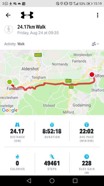 mapmywalk, the pilgrims way, walking the pilgrims way, long distance walks england, backpacking, women walking solo