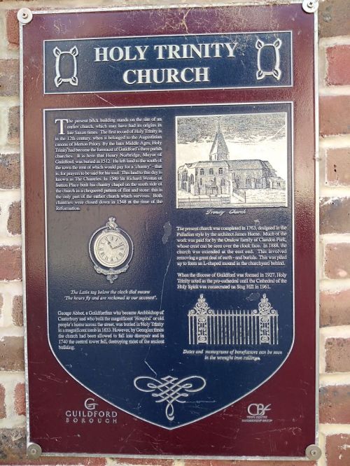 george abbot guildford, holy trinity church guildford, history of guildford, walking the pilgrims ways, long distance walks of england
