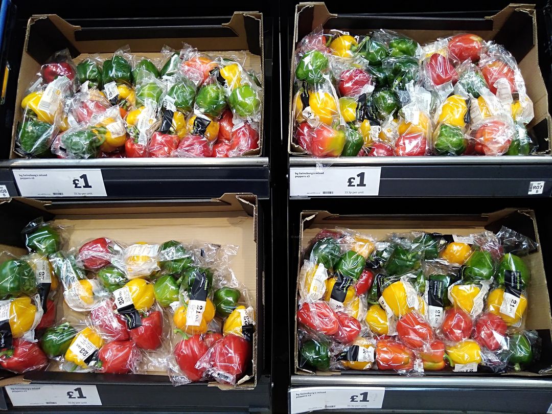 plastic pollution in the supermarkets