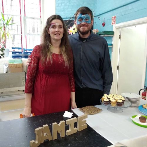 baby shower, gender reveal, helter skelter