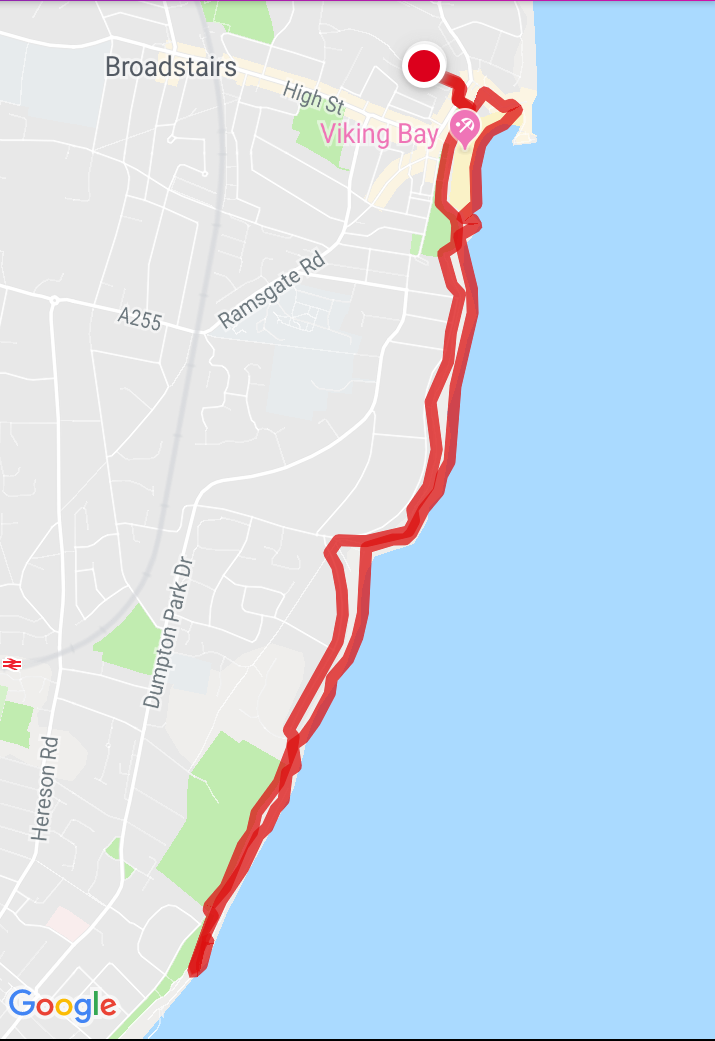 map my walk, walk 1000 miles, coastal walks of england, isle of thanet, ramsgate to broadstairs