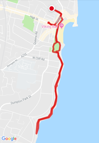 walk 1000 miles, map my walk, walks on the isle of thanet