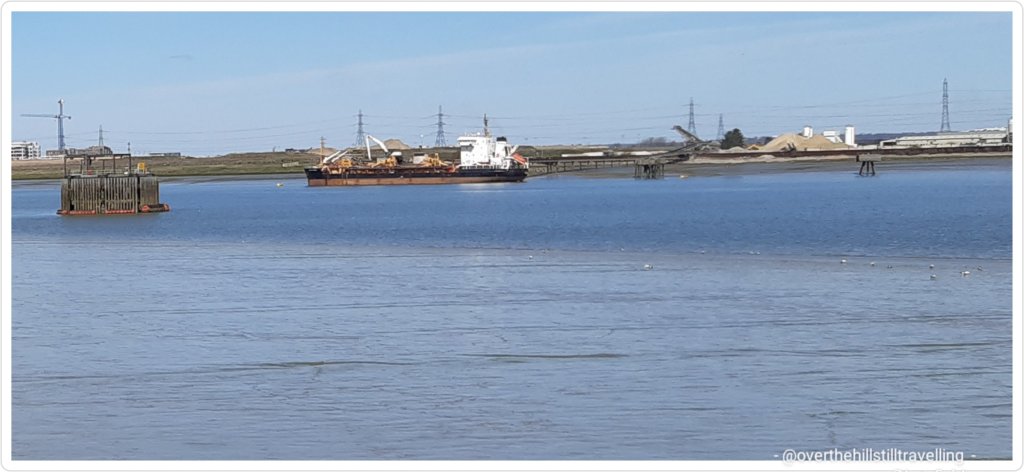 ships on the thames - walking the thames path
