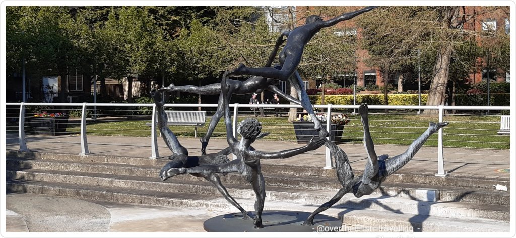 walking the thames path, staines upon thames