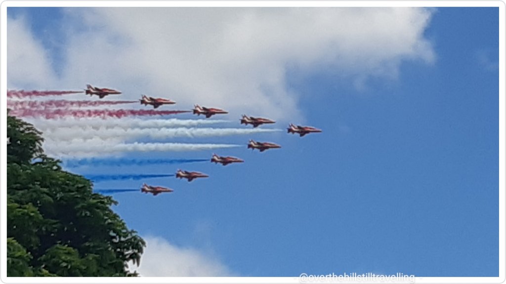 Red Arrows flypast
