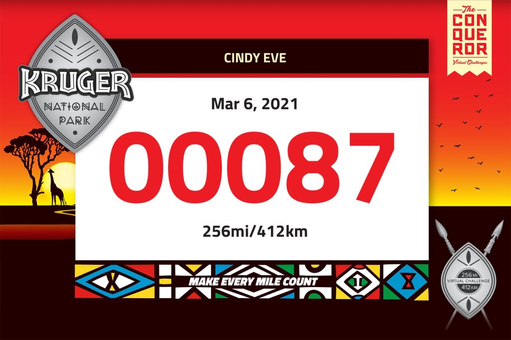 Kruger National Park virtual challenge